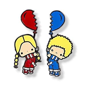 Sanrio Loot crate subscription box exclusive Jimmy and Patty enamel pin set New